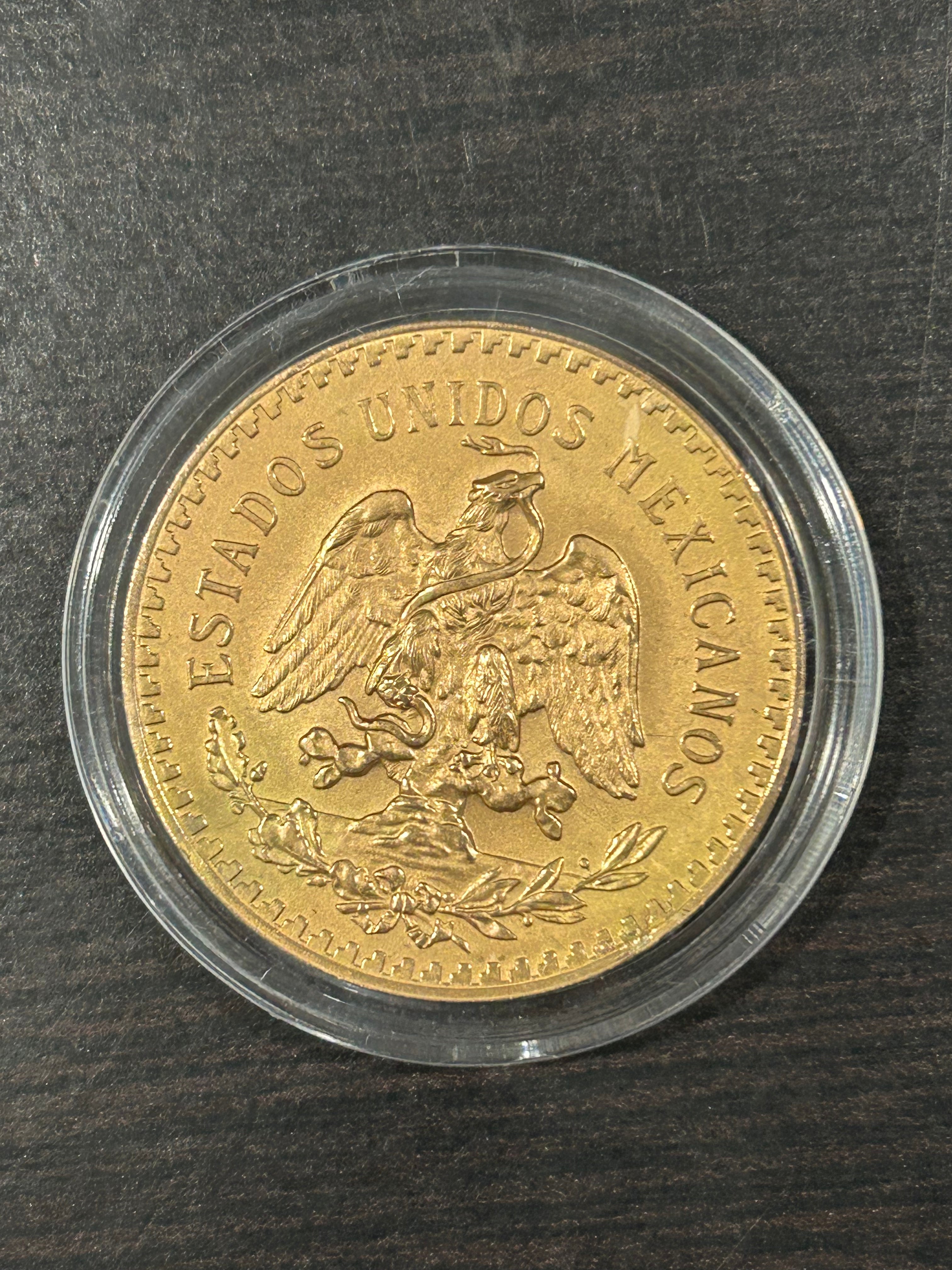 22k Original Gold Mexican centenario 1947