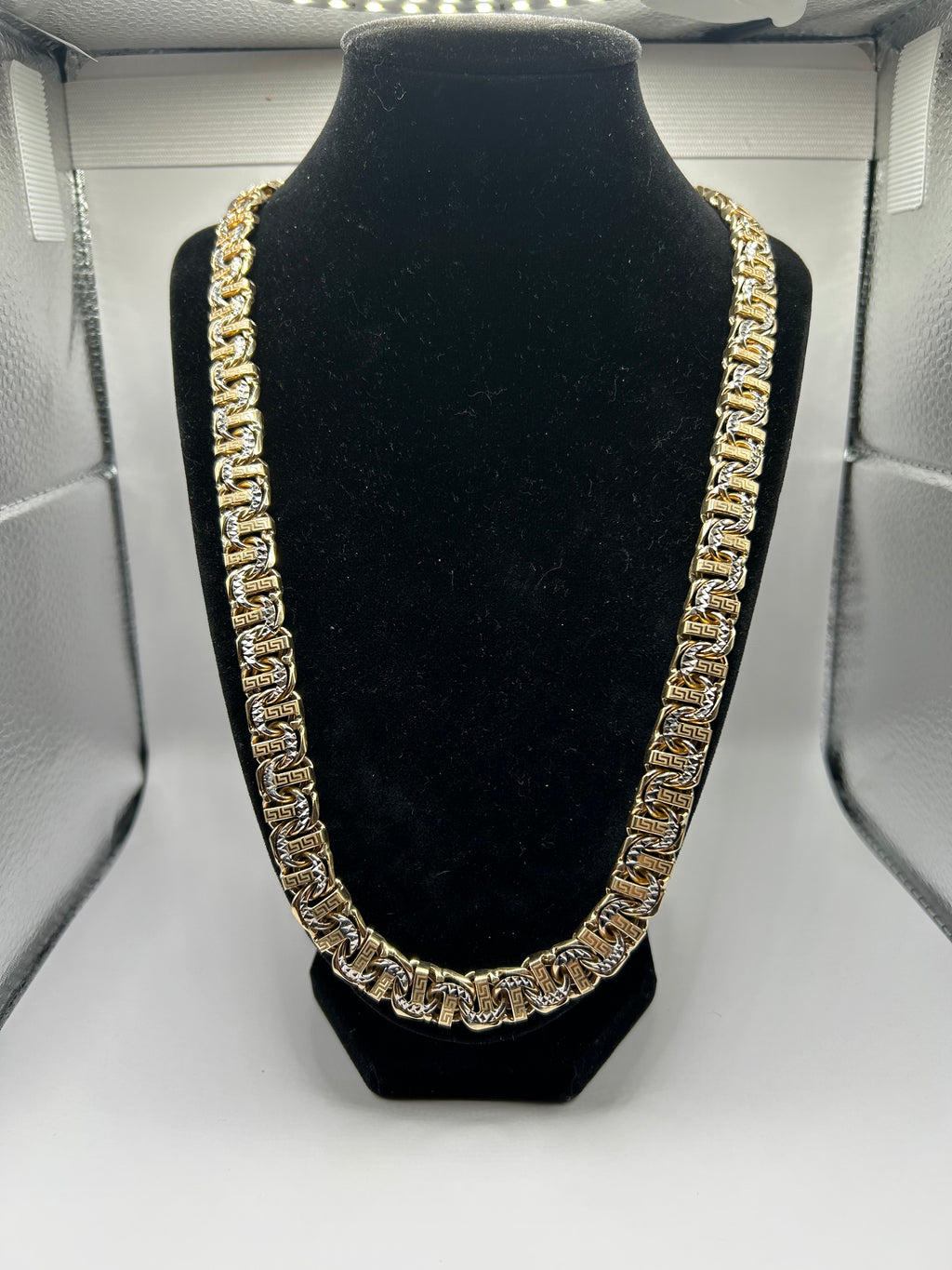 10k Gold Chinobar Necklace 150grams