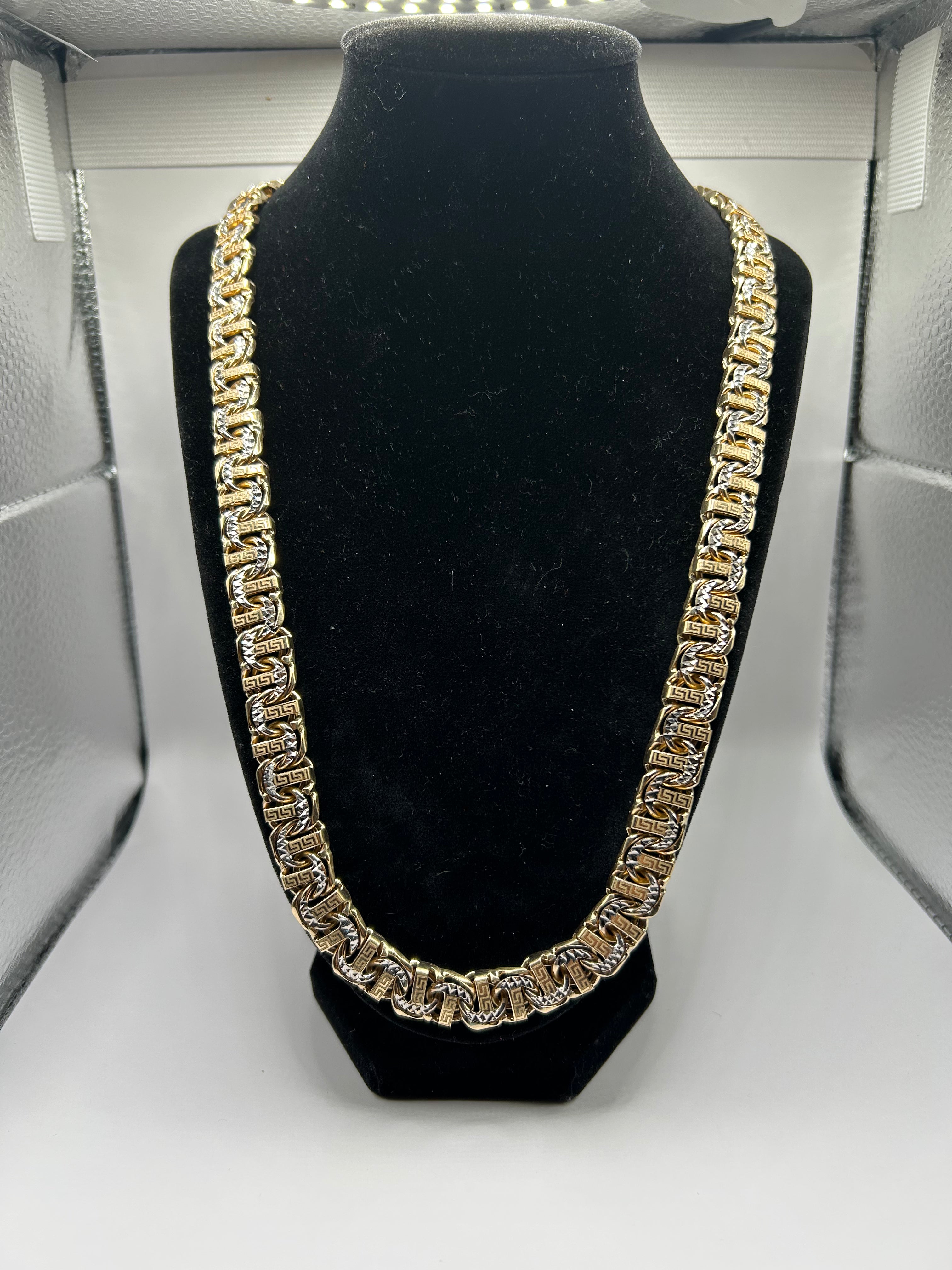 10k Gold Chinobar Necklace 150grams