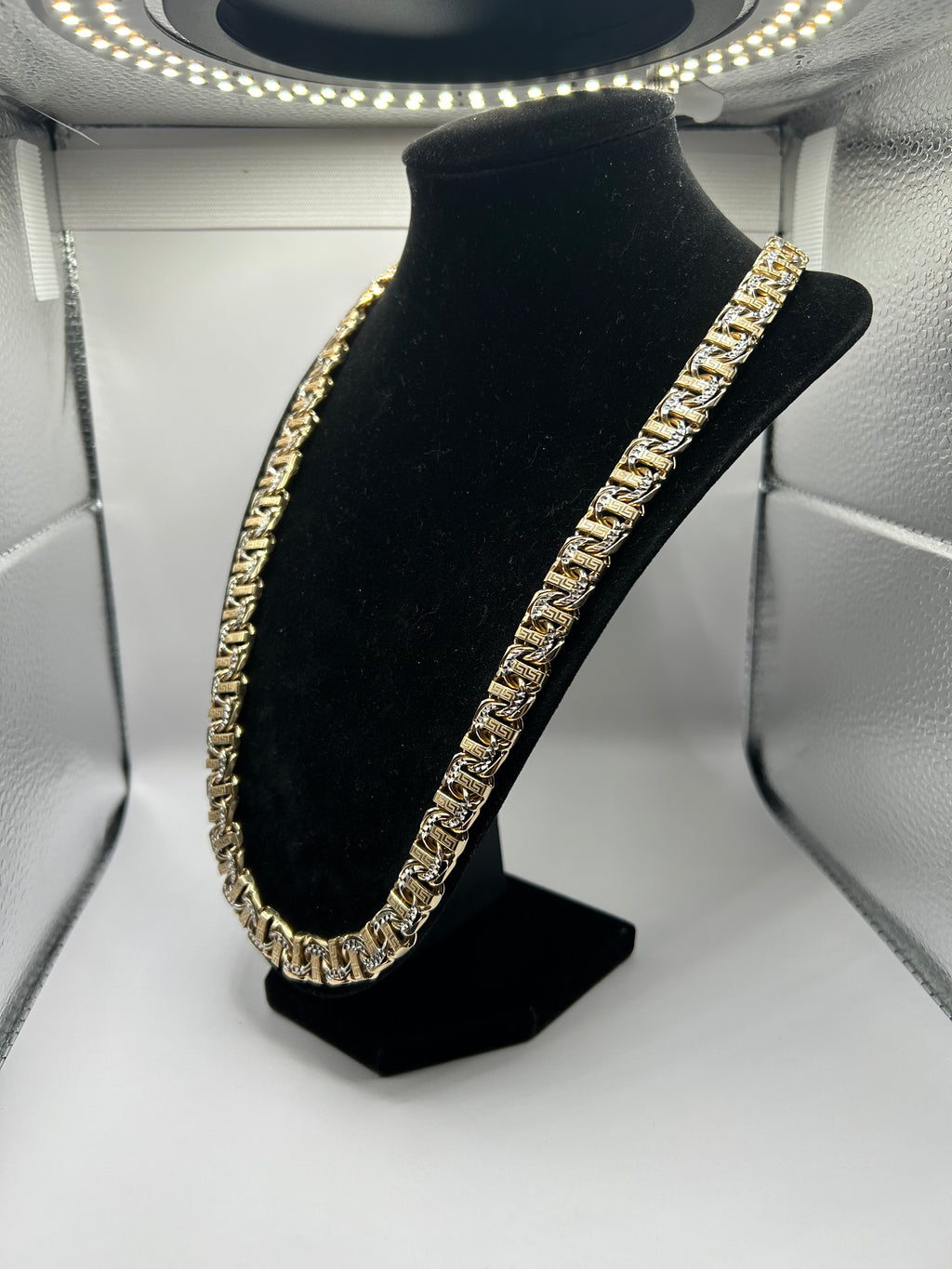 10k Gold Chinobar Necklace 150grams